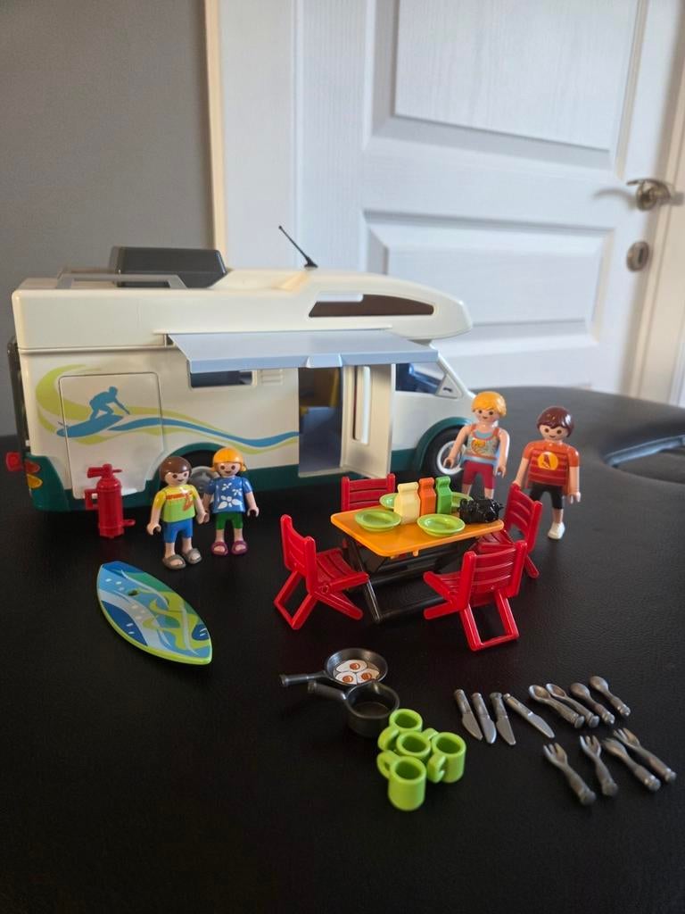 Camping-car Playmobil et tous les accessoires, Enlèvement, Comme neuf