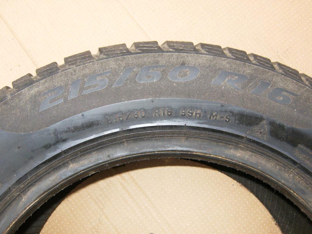 av 2 pneus pirelli m+s 215-60-16, 215 mm, 16 pouces, Pneu(s), Enlèvement