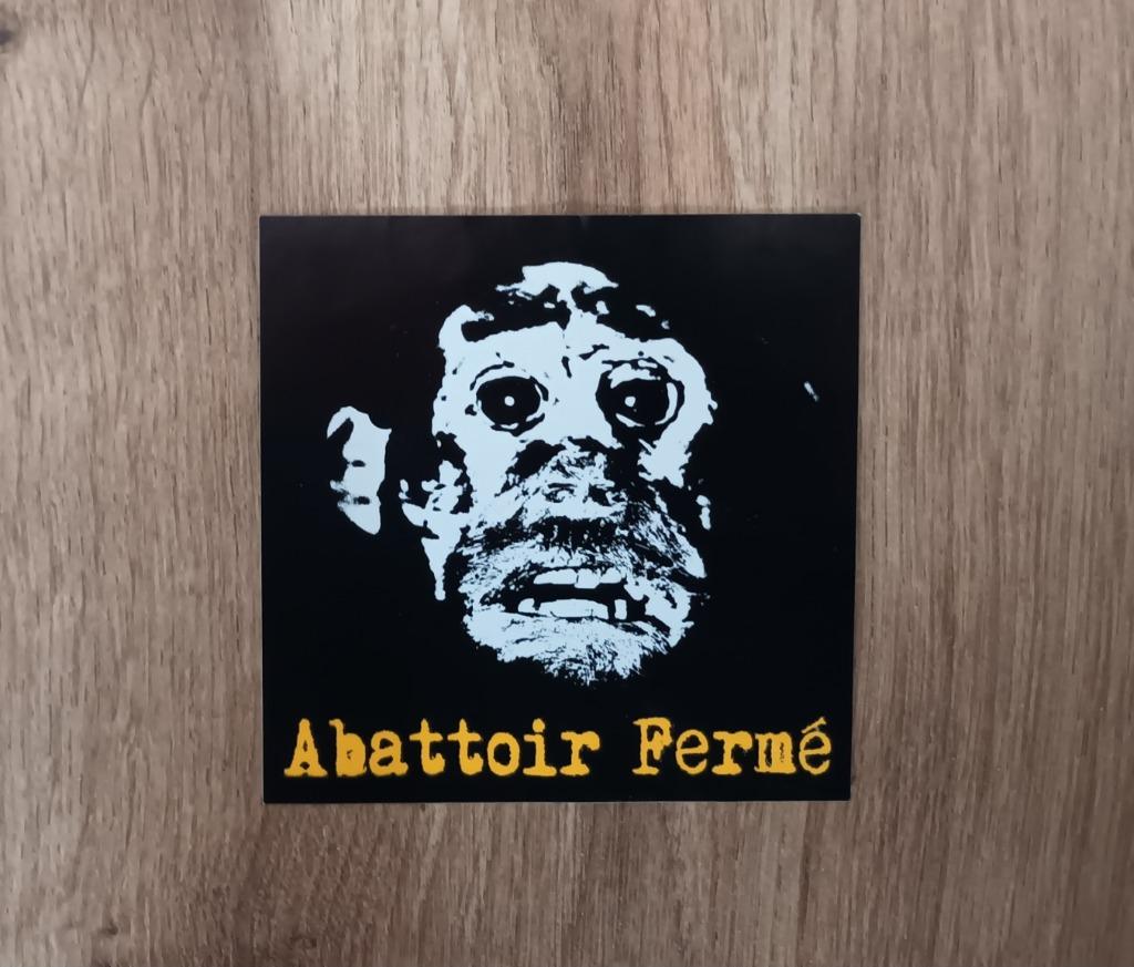 Autocollant de la compagnie de théâtre Abattoir Fermé, Envoi, Neuf