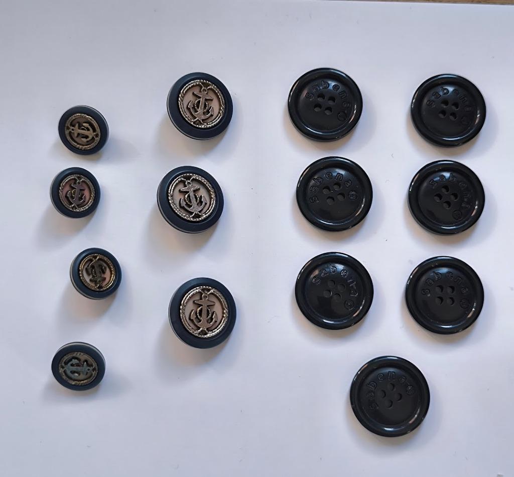 Boutons SABENA (14 pièces), Enlèvement