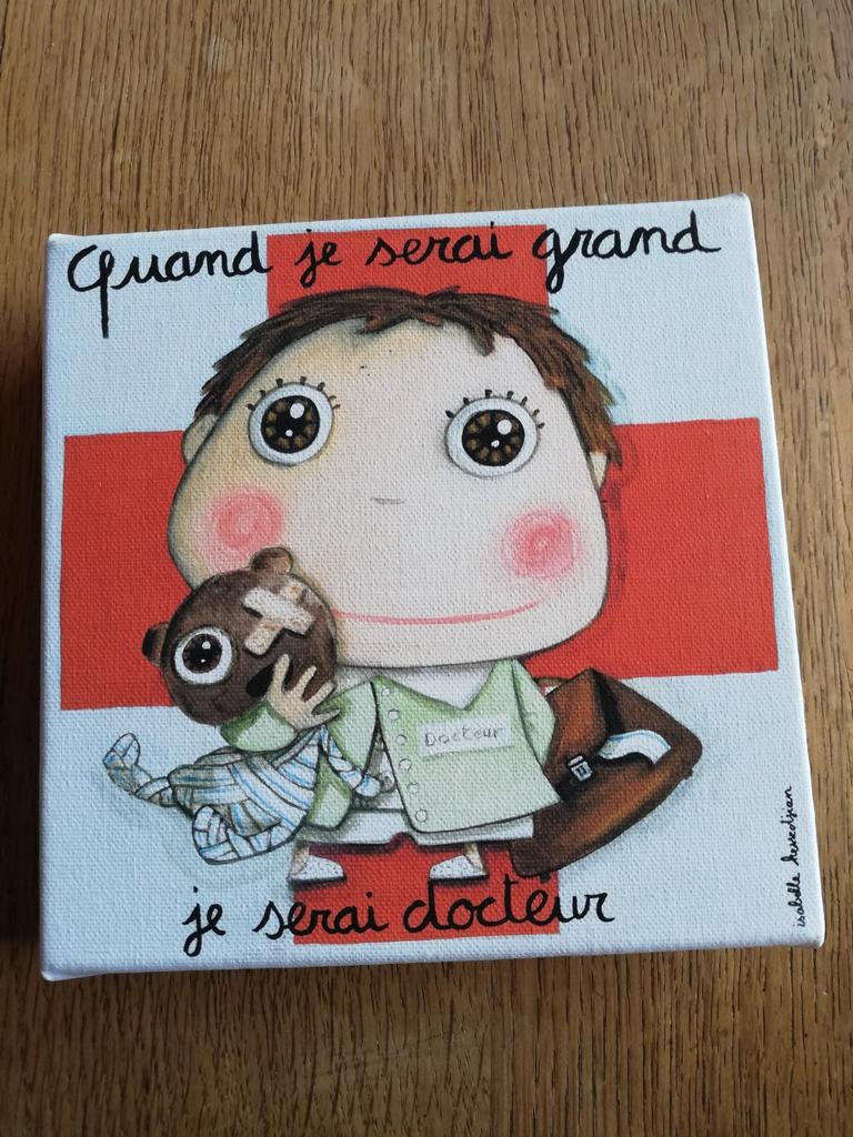 Cadre "quand je serai grand je serai docteur"de Kessedjian, Enlèvement ou Envoi, Comme neuf