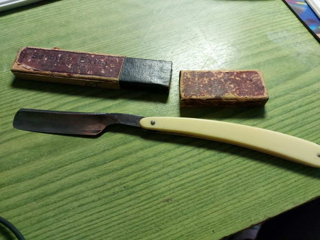 antiek scheermes, Ophalen of Verzenden