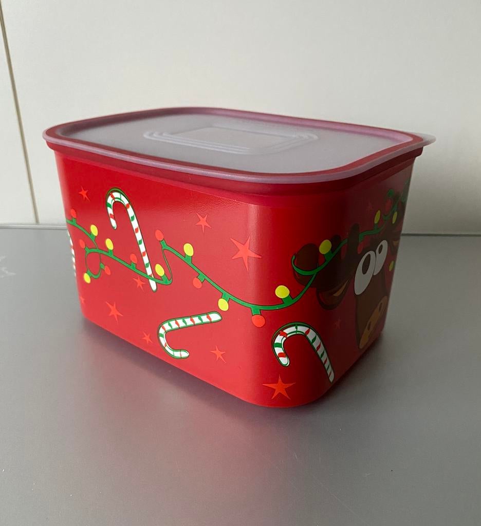 🍄 NIEUWE Tupperware Click Plus KERSTdoos 1,3 l, Maison & Meubles, Cuisine| Tupperware, Neuf, Enlèvement ou Envoi