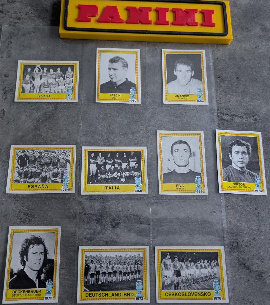 PANINI VOETBAL STICKERS EUROPA 80 HISTORY 10x zeldzaam, Envoi, Neuf
