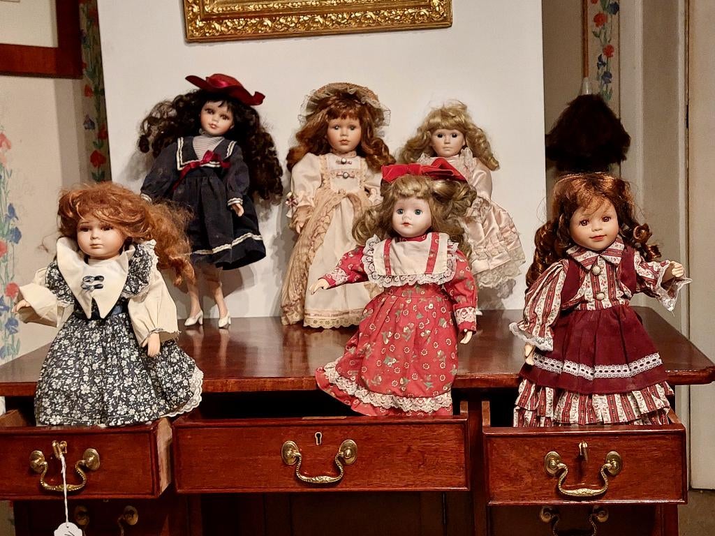 Keuze uit verzamelpoppen met zeer mooie ogen, Ophalen, Gebruikt, Pop
