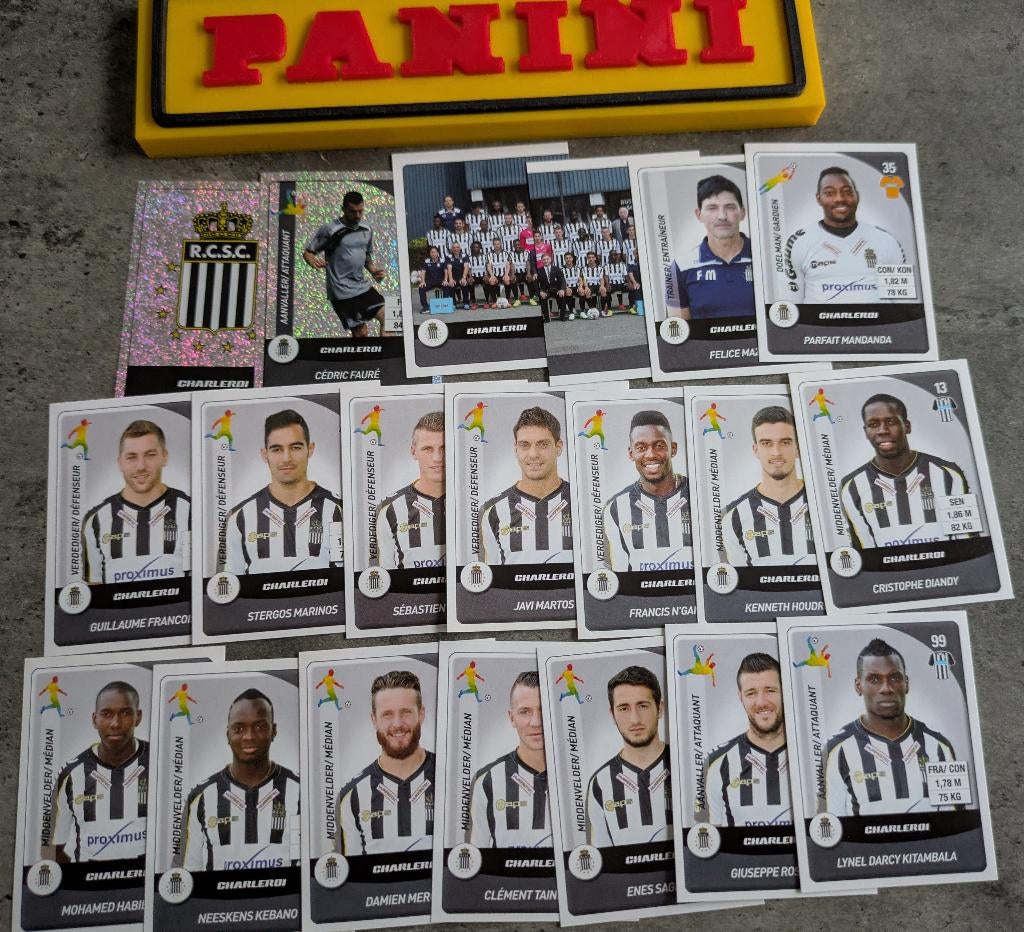 Panini FOOTBALL 2015 20 AUTOCOLLANTS SP.CHARLEROI FOOTBALL, Enlèvement ou Envoi, Neuf