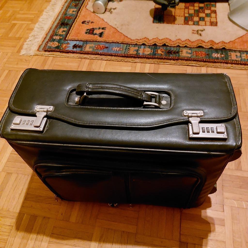 Valise porte documents à roulettes, 30 à 40 cm, Enlèvement, Porte-documents ou Cartable, Noir