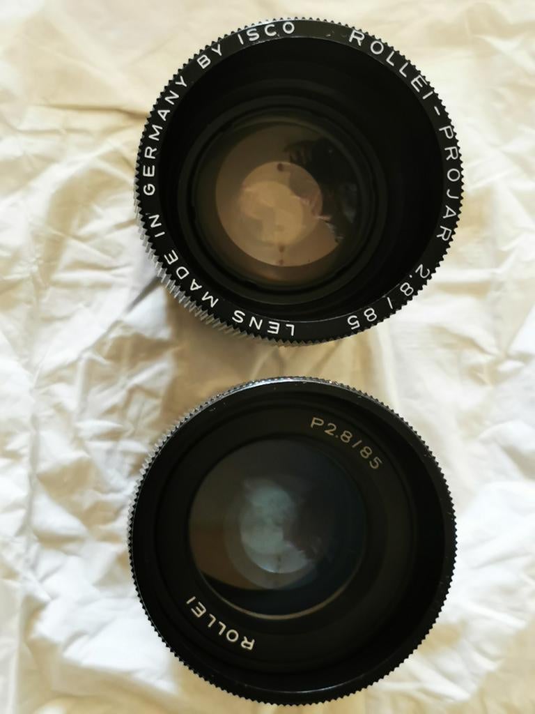Rollei deux objectifs de projecteur 85mm 2.8, Enlèvement ou Envoi, Utilisé, Téléobjectif