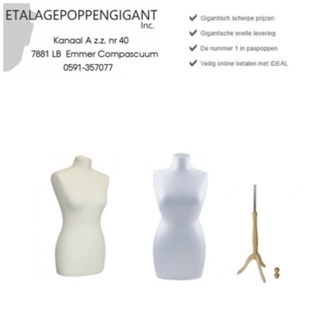 Nieuwe Paspoppen -Buste's Piepschuim Compleet div. Maten EPG, Kleding | Dames, Trouwjurk, Nieuw, Ophalen of Verzenden, Overige kleuren
