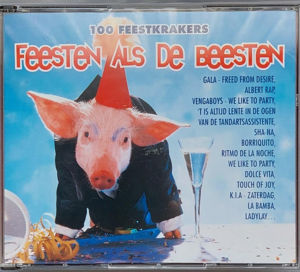 5 cd's Feesten als de beesten, Cd's en Dvd's, Ophalen of Verzenden, Gebruikt, Pop