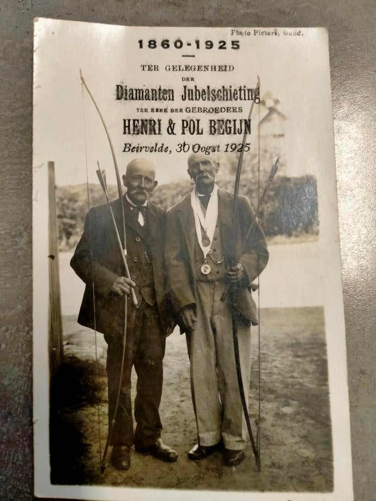 Oude foto schutters Beervelde, Boeken, Ophalen of Verzenden