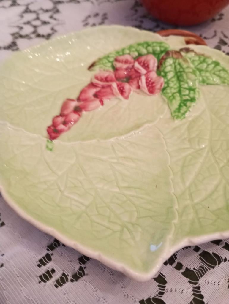 Bol vintage, en forme de feuilles de chêne, poterie Devon Cr, Enlèvement ou Envoi