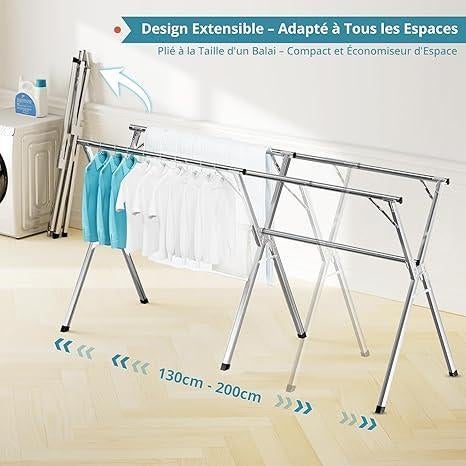 étendoir pliable | Étendoir à linge | LIVRAISON GRATUITE, Jardin & Terrasse, Sèche-linge & Lave-linge, Neuf, JAUREE, -, -
