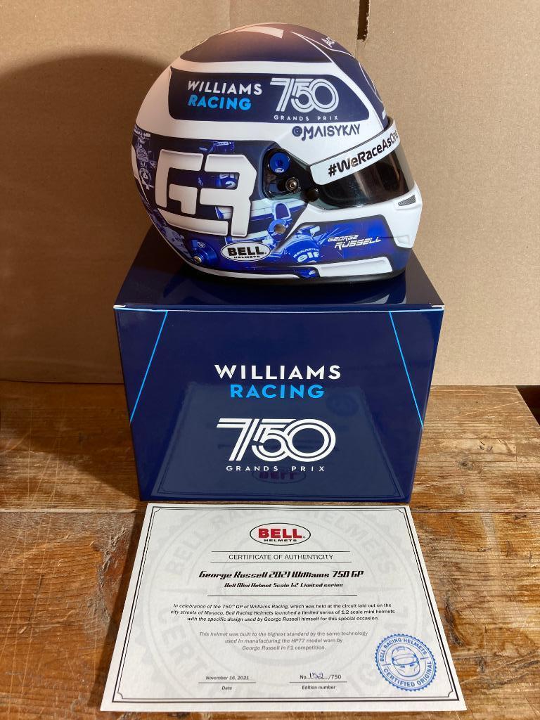 George Russell 1:2 helm Monaco 2021 Williams Racing F1, Ophalen of Verzenden, Nieuw, Formule 1