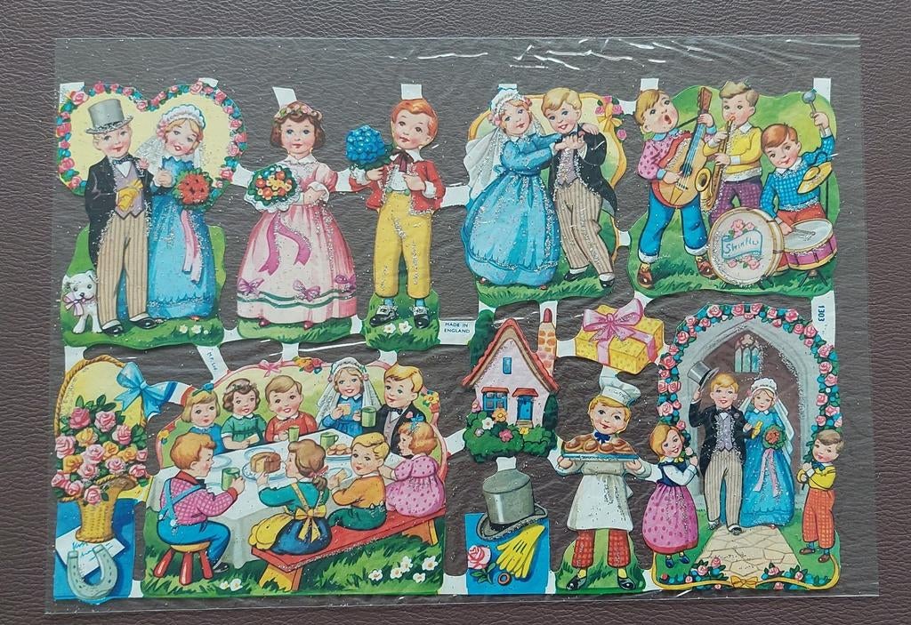 Mooie Poëzieplaatjes.  5 velletjes. NIEUW, Verzamelen, Poëzieplaatjes, Ophalen of Verzenden