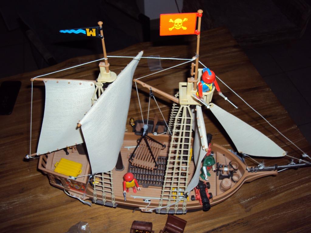 Playmobil 3550 Piratenboot van 1978, Kinderen en Baby's, Speelgoed | Playmobil, Ophalen, Zo goed als nieuw, Complete set