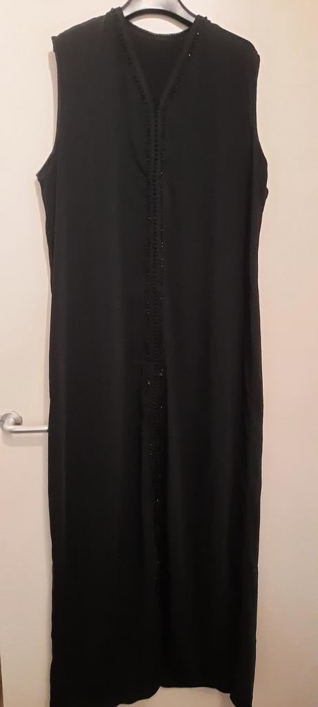 Kaftan 2 pièces noir double d un vert canard, Enlèvement, Comme neuf, Noir