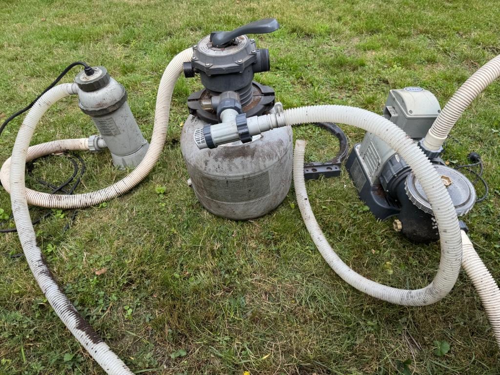 Intex zandfilter met warmtepomp, 300 cm ou plus, Enlèvement, Utilisé, Piscines hors sol