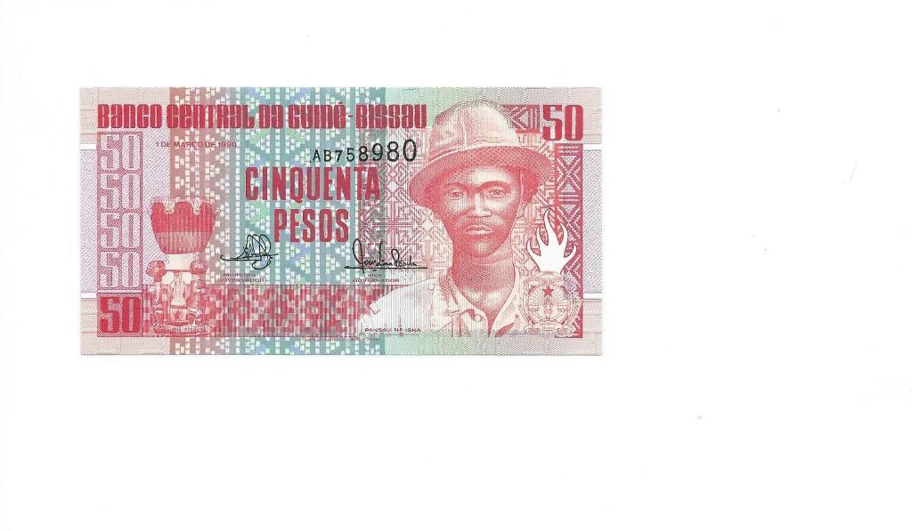 Guinee-Bissau, 50 Pesos 1/03/1990, UNC., Timbres & Monnaies, Billets de banque | Afrique, Enlèvement ou Envoi, Guinée, Billets en vrac
