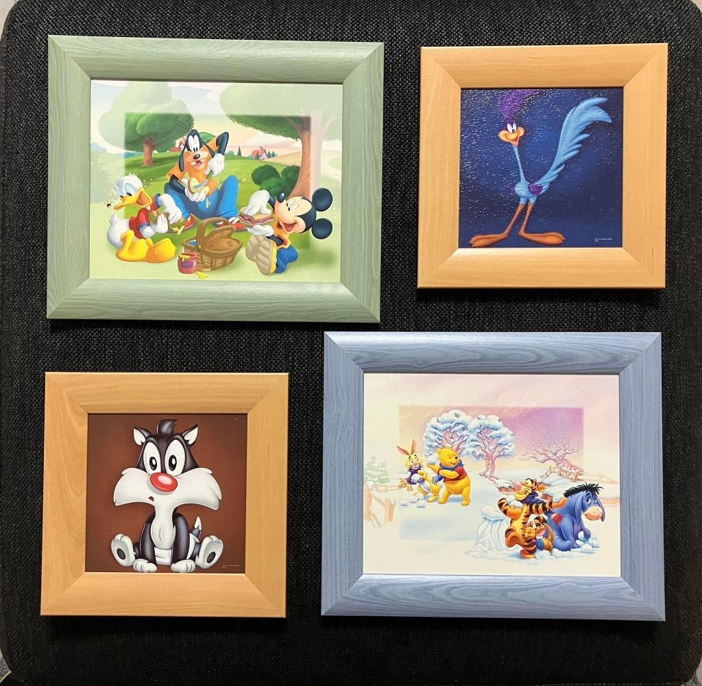 Disney muurdecoratie voor de kinderkamer 4 stuks, Ophalen, Zo goed als nieuw, Wanddecoratie