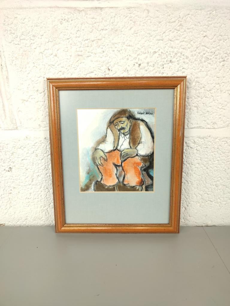 Robert De Man pasteltekening, Ophalen of Verzenden