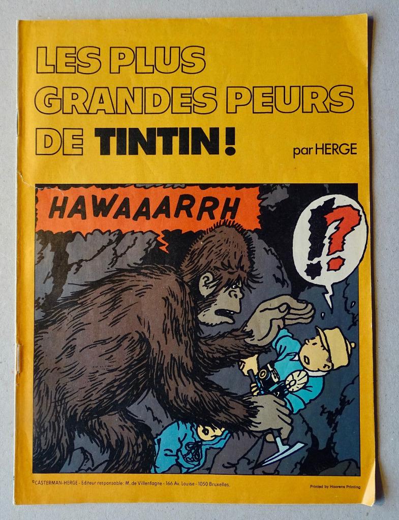 Les plus grandes peurs de Tintin, Une BD, Enlèvement, Comme neuf