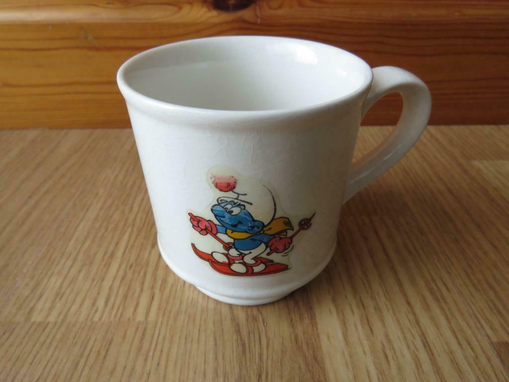Vintage superbe mug tasse les schtroumpfs en porcelaine, Enlèvement ou Envoi, Neuf, Porcelaine, Tasse(s) et/ou soucoupe(s)