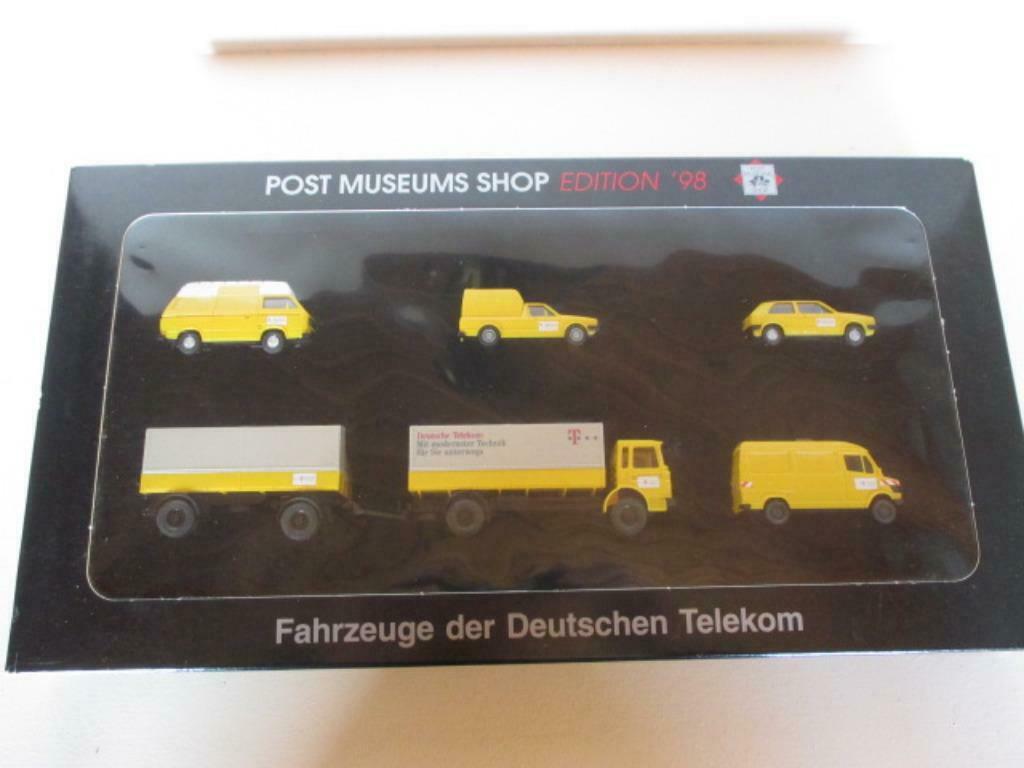 Wiking / Set van 5 autootjes Deutschen Telekom / 1:87 / MIB, Ophalen of Verzenden, Nieuw, Auto, Schuco