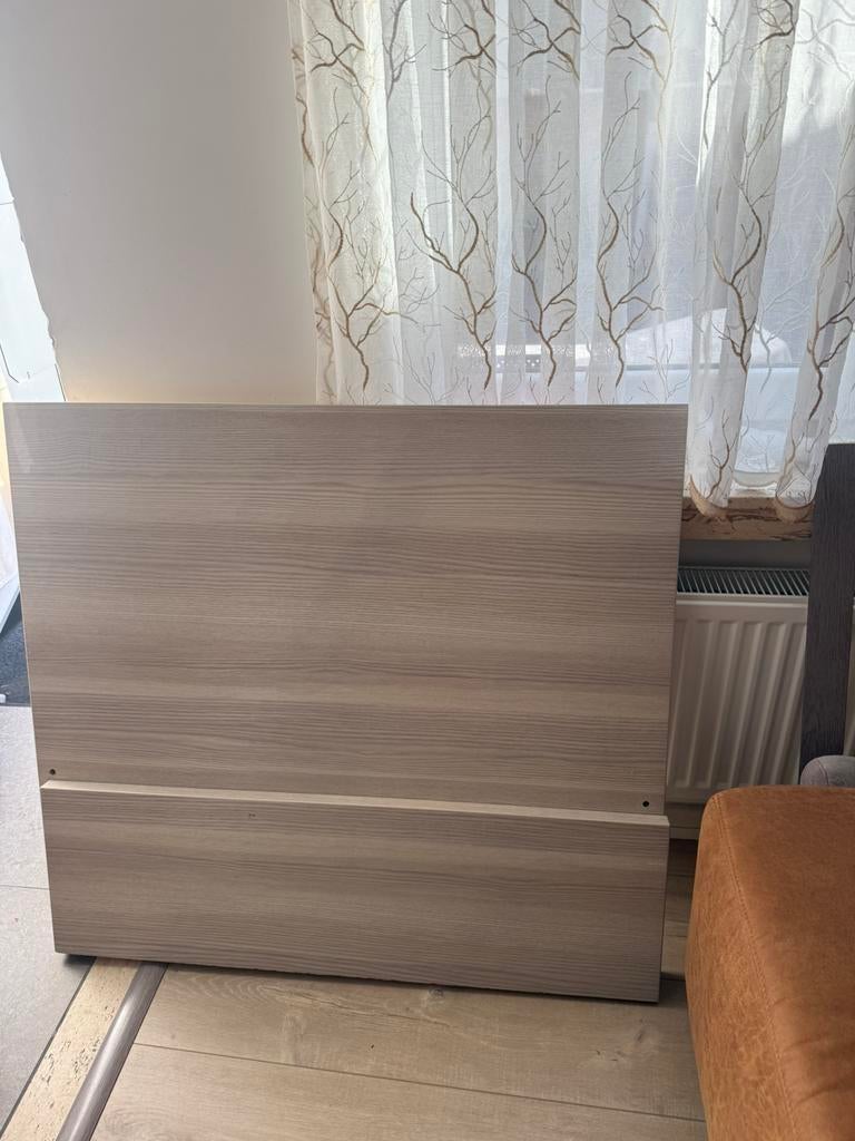 Éénpersoonsbed grijs, Huis en Inrichting, Slaapkamer | Bedden, Ophalen, Gebruikt, Grijs