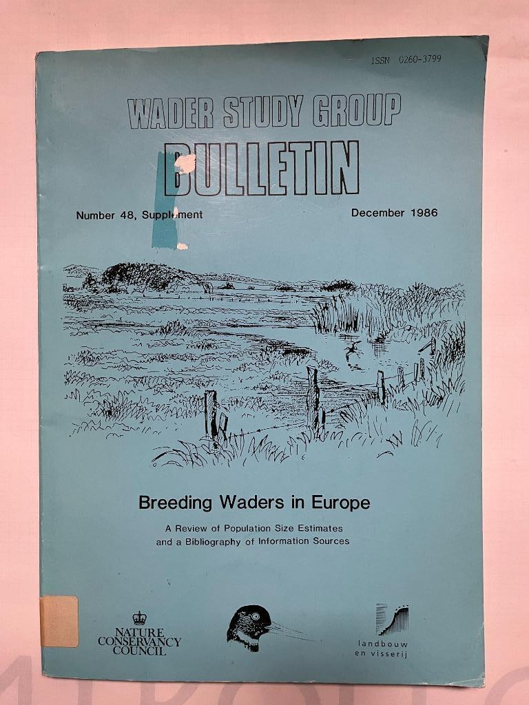 Breeding Waders in Europe. Wader Study Group Bulletin., Enlèvement ou Envoi