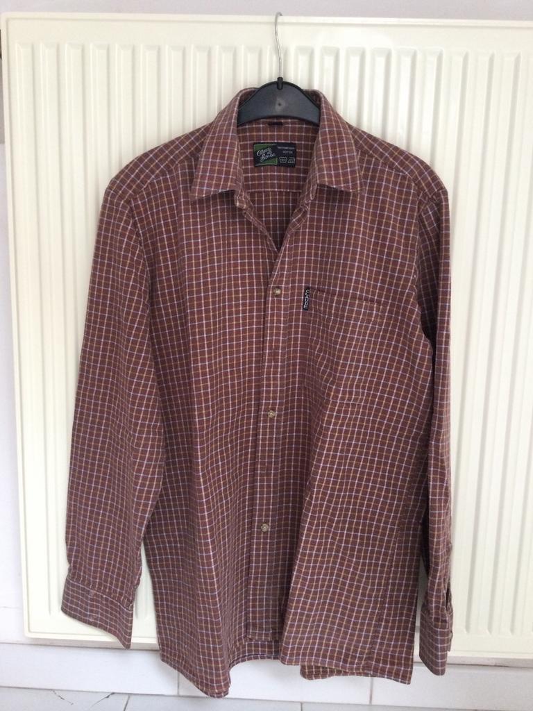 Overhemd - flanel - merk Claude de Barac - maat medium 39/40, Kleding | Heren, Overhemden, Ophalen of Verzenden, Gedragen