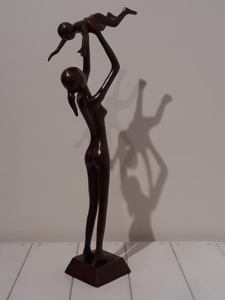 "Moeder en kind" - Kunstenaar onbekend, Antiek en Kunst, Kunst | Beelden en Houtsnijwerken, Ophalen