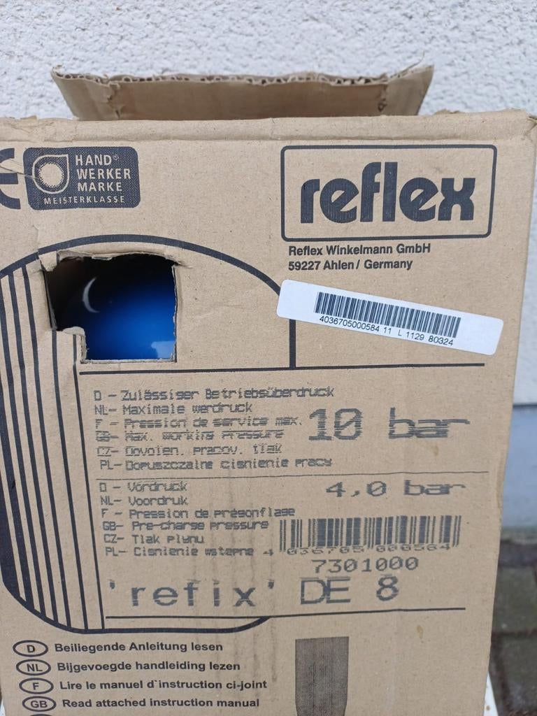 Reflex expansievat, Doe-het-zelf en Bouw, Ophalen