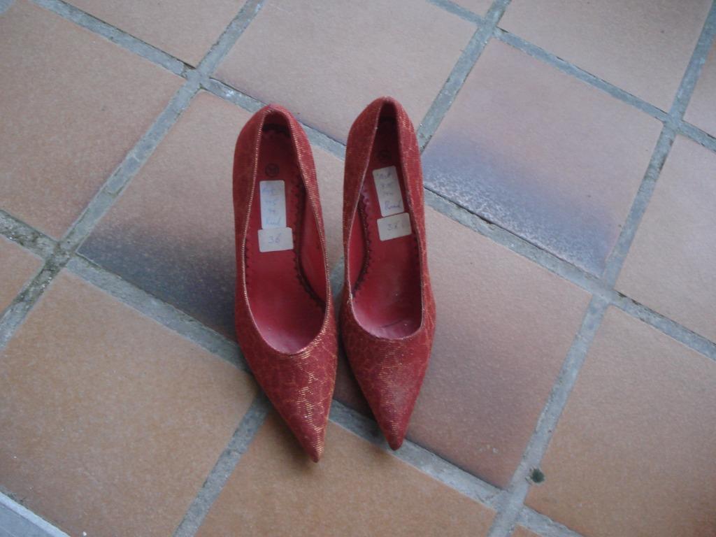 Nouvelles pompes de fête rouges, taille 36, livraison gratui, Escarpins, Envoi, Neuf, Rouge