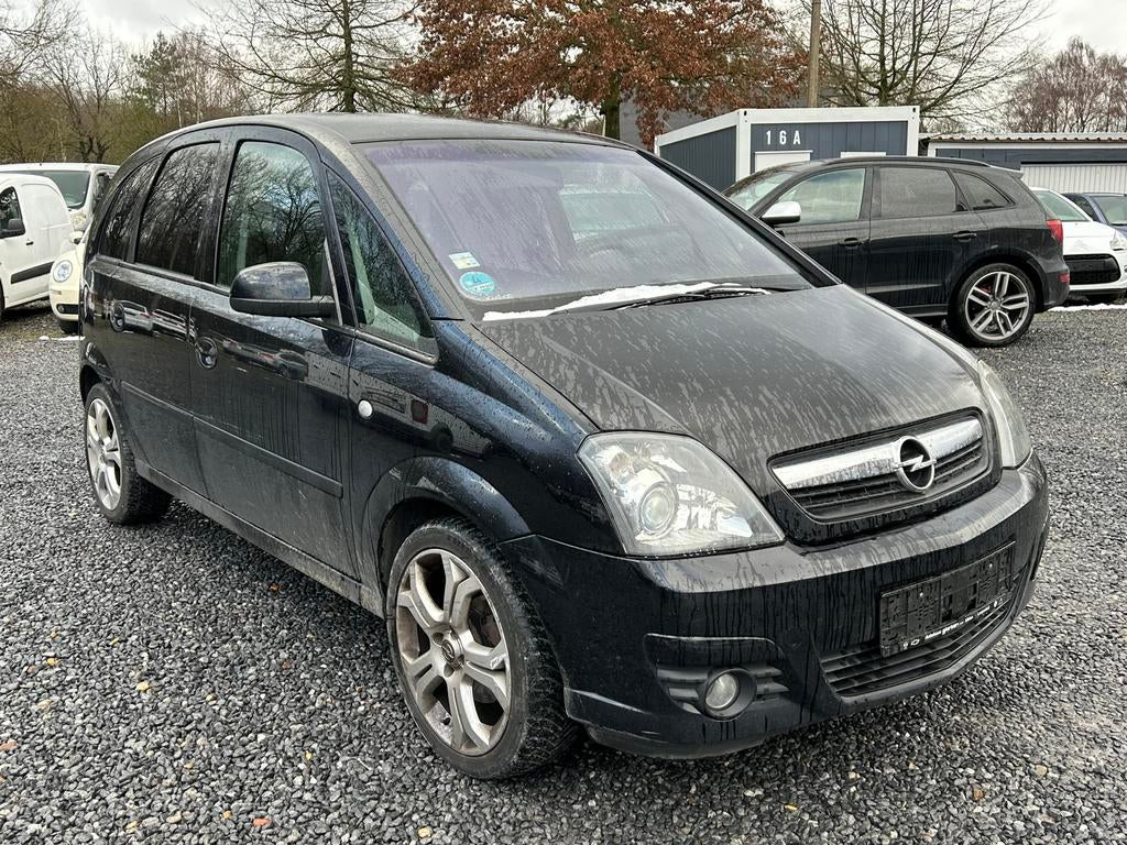 Opel meriva 1.6 benzine bj 2008 km 179.000, Voorwielaandrijving, Xenon verlichting, Zwart, 4 cilinders