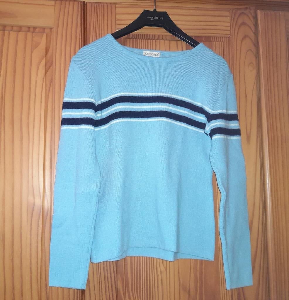 Zachte grijze trui 36/38, Kleding | Dames, Ophalen of Verzenden, Zo goed als nieuw, Blauw