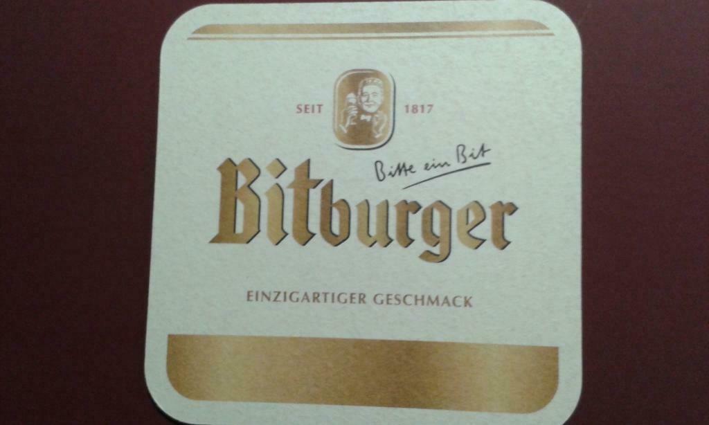 Bierviltje  Bitburger, Verzamelen, Ophalen of Verzenden, Nieuw