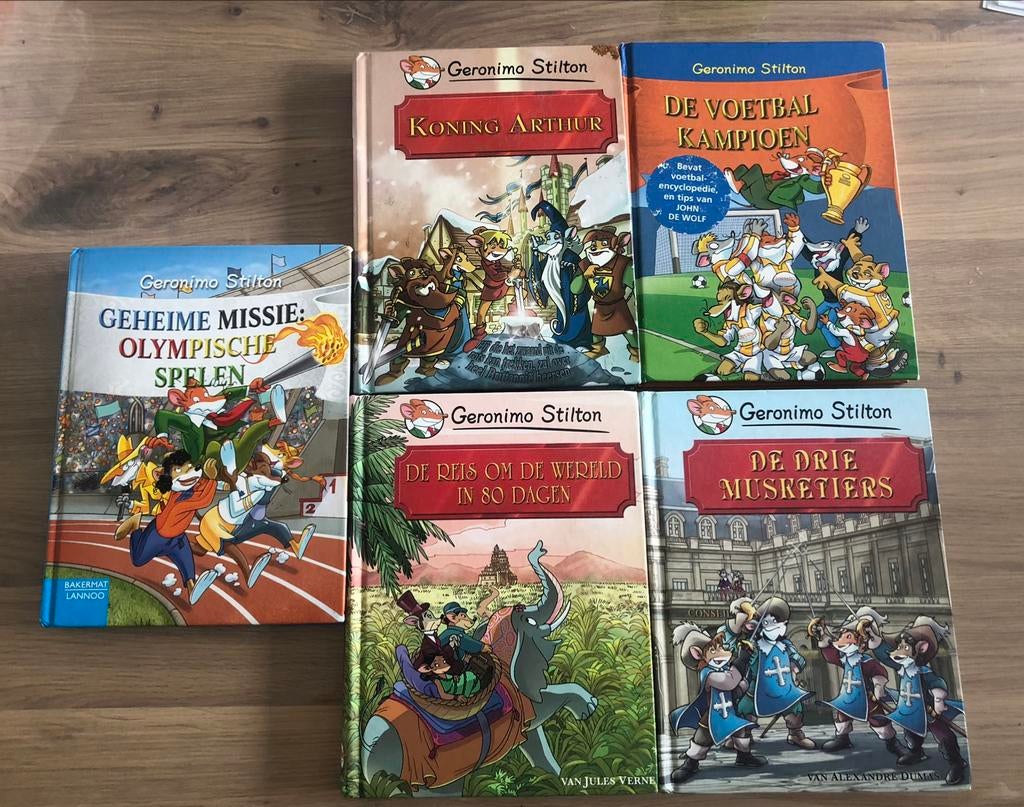 5 boeken Geronimo Stilton, Enlèvement ou Envoi, Comme neuf