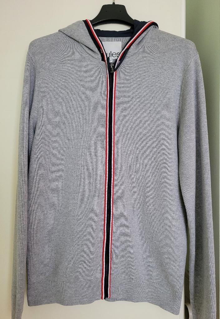 GILET AVEC CAPUCHE, Vêtements | Hommes, Pulls & Vestes, Enlèvement ou Envoi, Comme neuf, Gris, JULES