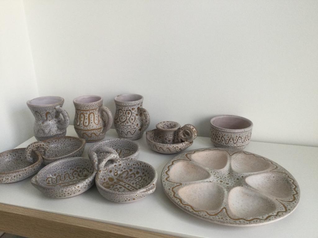 Keramische serviesset van Vallauris: Austruy, Antiek en Kunst, Antiek | Keramiek en Aardewerk, Ophalen