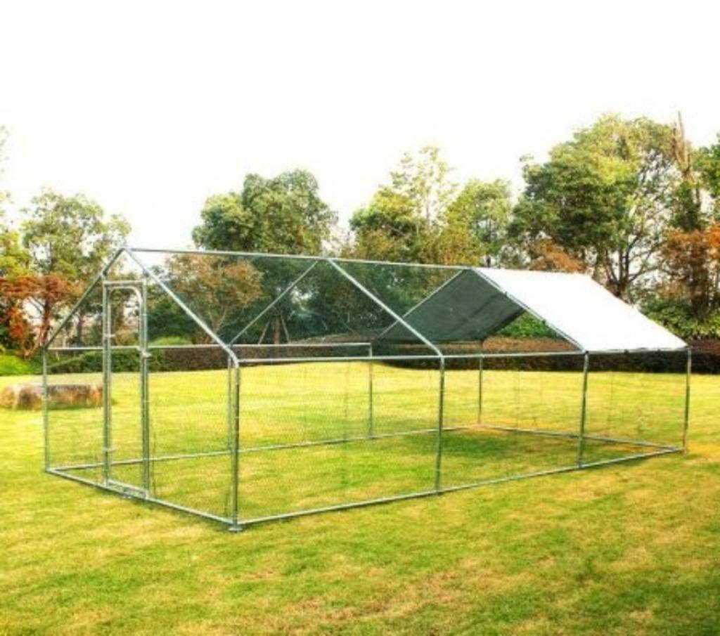 Poulailler 6x3x2m enclos grillagé volière chatiere 18m², Dieren en Toebehoren, Pluimvee | Toebehoren, Verzenden, Nieuw, Kippenhok of Kippenren