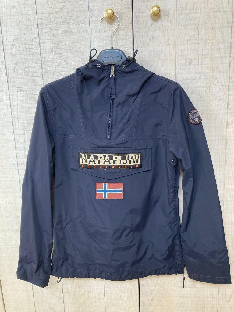 Veste Napapijri bleu marine taille XS, Enlèvement ou Envoi, Comme neuf, Taille 34 (XS) ou plus petite, Bleu