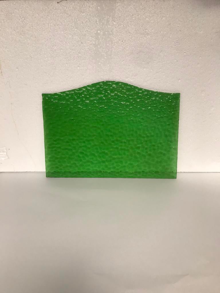 Gewafeld groen glas, ArtDeco, Ophalen