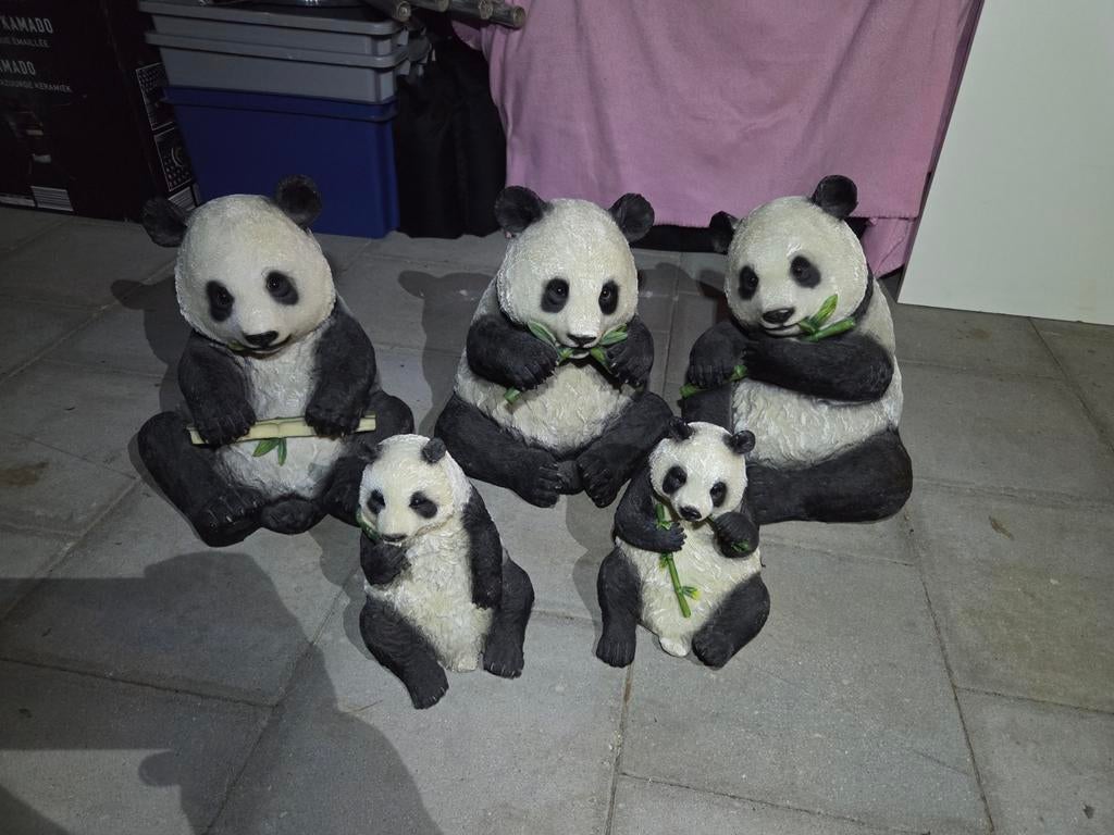 Panda beeldjes, Tuin en Terras, Tuinbeelden, Ophalen
