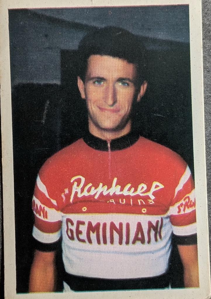 CARTE VELO GUM TOM SIMPSON, 1 X SIXTIES coureur cycliste, Envoi