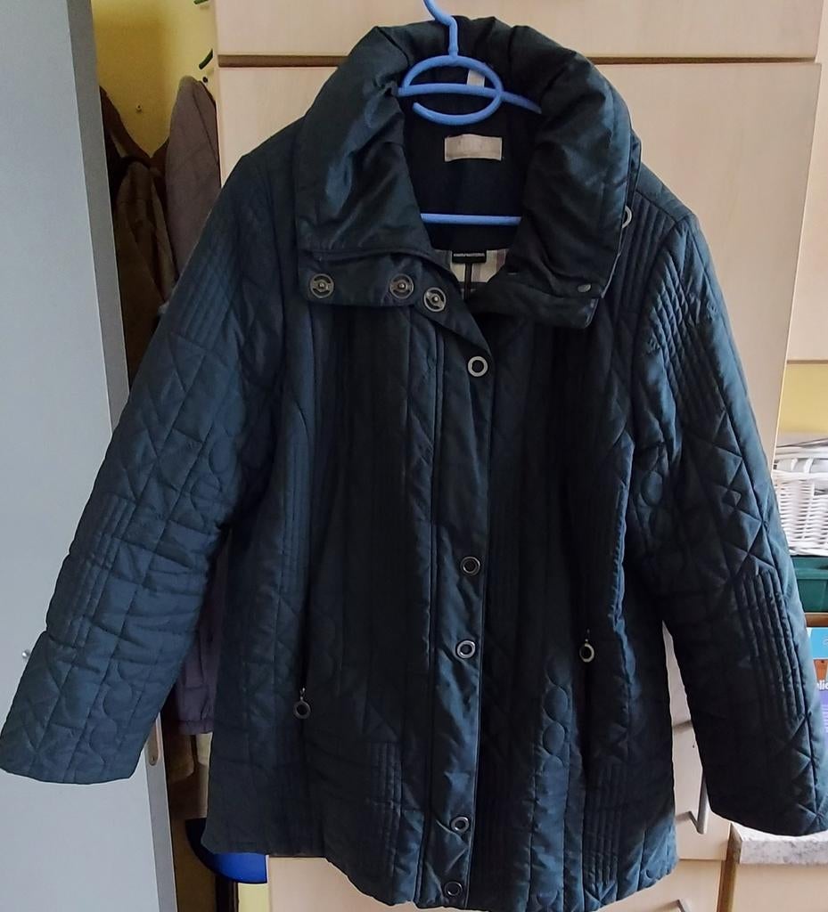 Parka dame vert foncé  44 tirette poche à changer bien chaud, Ophalen of Verzenden, Groen