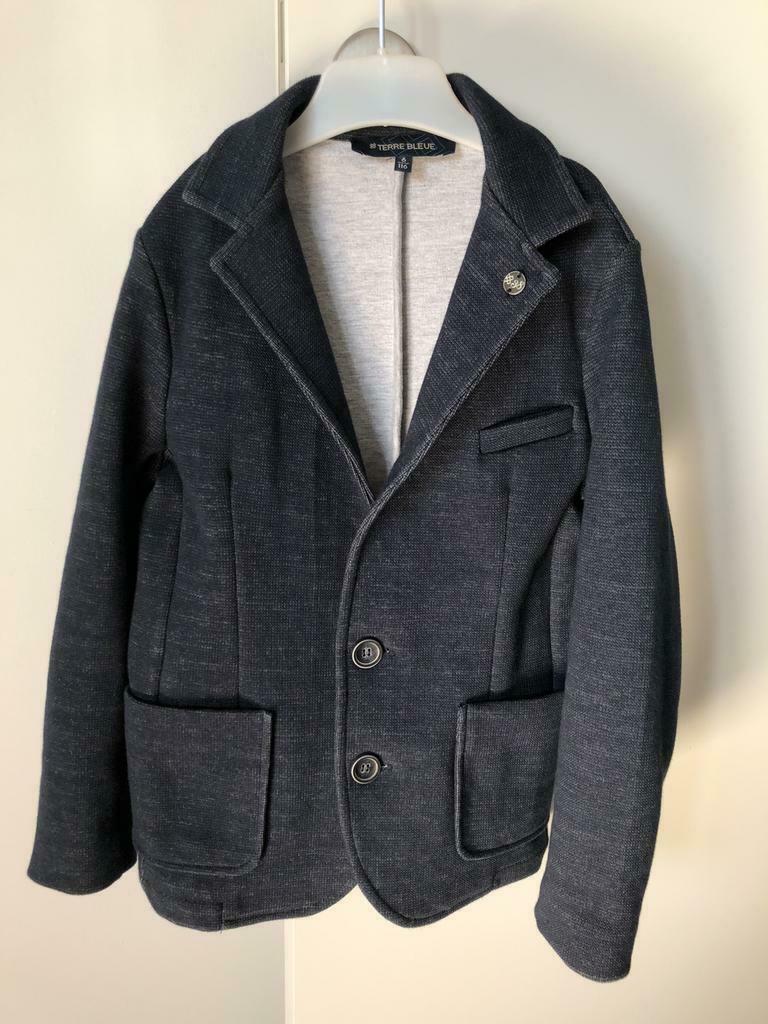 Blazer Terre Bleue donkerblauw jongen maat 116 = 6j, Terre Bleue, Trui of Vest, Ophalen of Verzenden, Zo goed als nieuw