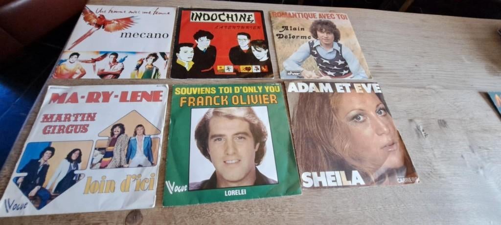 Disques 45 tours "Chansons françaises" vintage, CD & DVD, Enlèvement ou Envoi