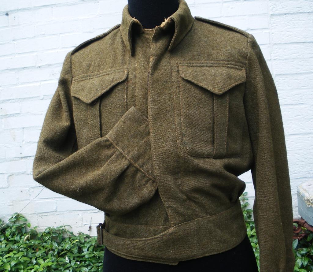 Battle Dress canadien de 1943 complet, homogène, en taille 4, Collections, Objets militaires | Seconde Guerre mondiale, Envoi