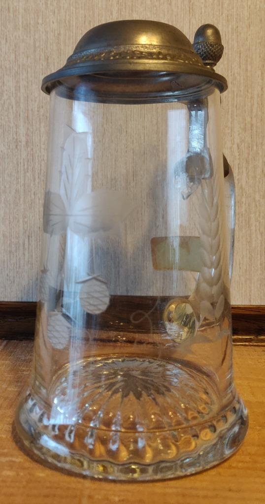 Magnifique pot à bière ARTOIS en cristal, Enlèvement